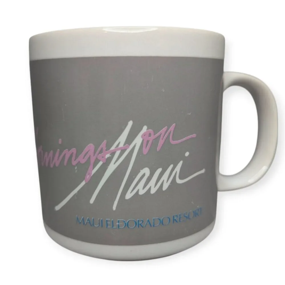 Vintage Mornings on Maui-Maui El Dorado Resort Ceramic Mug
